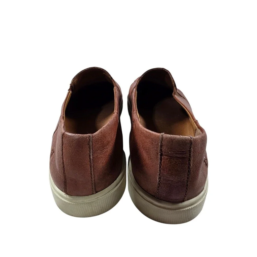 Frye Brown Leather Shoes Sneaker Loafers Mens‎ Size 8.5 7200043